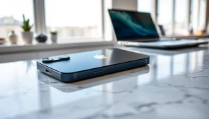 Ver el iPhone 16 Pro Max precio resaltando su diseño en un entorno moderno.