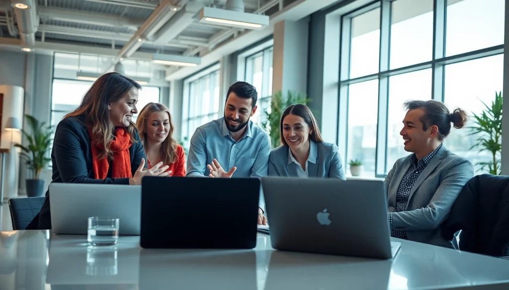 Consulenza ai nelle strategie di intelligenza artificiale con un team professionale al lavoro.