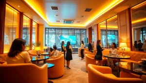 Experience the vibrant ambiance of 수원셔츠룸 with elegant managers and inviting decor.