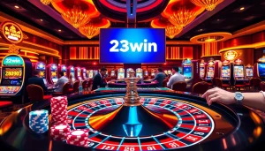 Experience the excitement of 23win casino with vibrant gaming tables and thrilling action.