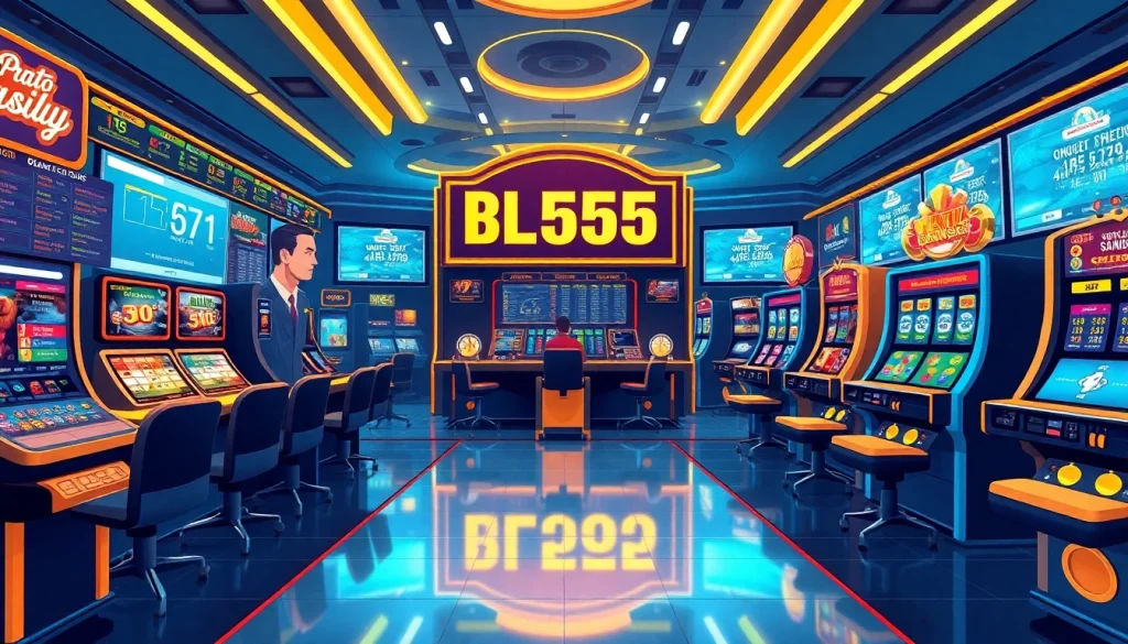 BL555 online gambling platform featuring vibrant casino games and user-friendly interface.