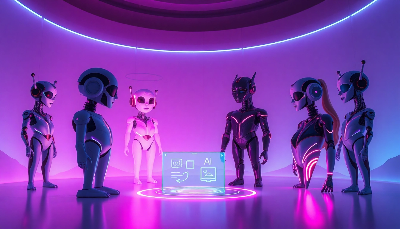 Captivating NSFW AI characters set in a romantic digital landscape, showcasing engaging personalities.