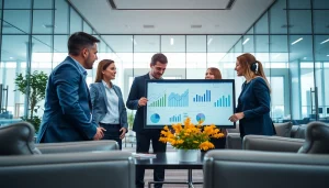 Engaged team discussing competitive intelligence faqs in a modern office environment.