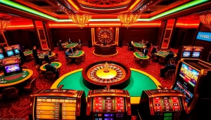 DH88 players engaging in exciting casino games at a luxurious casino setting.