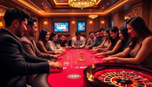 Experience the thrill of gambling at F8 BET with vibrant casino activities and engaged players.