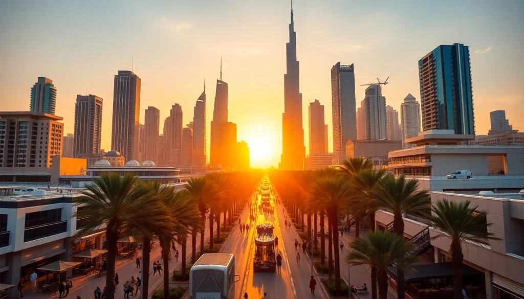 Experience the vibrant lifestyle of Citylife Dubai with stunning skylines and bustling streets.