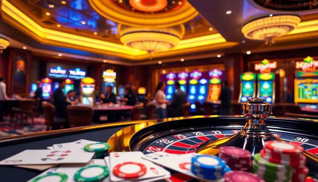 Experience the thrill of gambling at bangsawan88 with vibrant tables, roulette, and exciting slot machines.