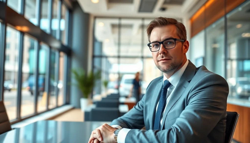 Greenville Personal Injury Lawyer consulting with a client in a bright, modern office.
