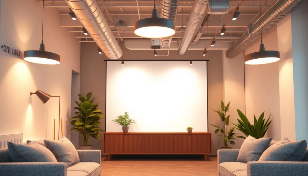 Led verlichting in een moderne ruimte met warme verlichting en stijlvolle armaturen.