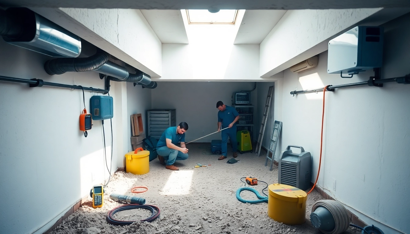 Crawl Space Restoration by professionals ensuring a clean and efficient space.