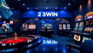 Experience the excitement of 23WIN with diverse gaming options and a sleek, modern interface.