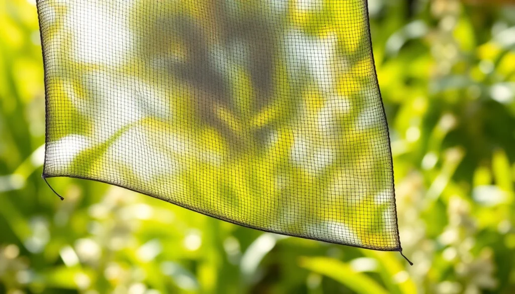 Montaje de una mosquitera en un entorno verde, ideal para disfrutar del aire libre.