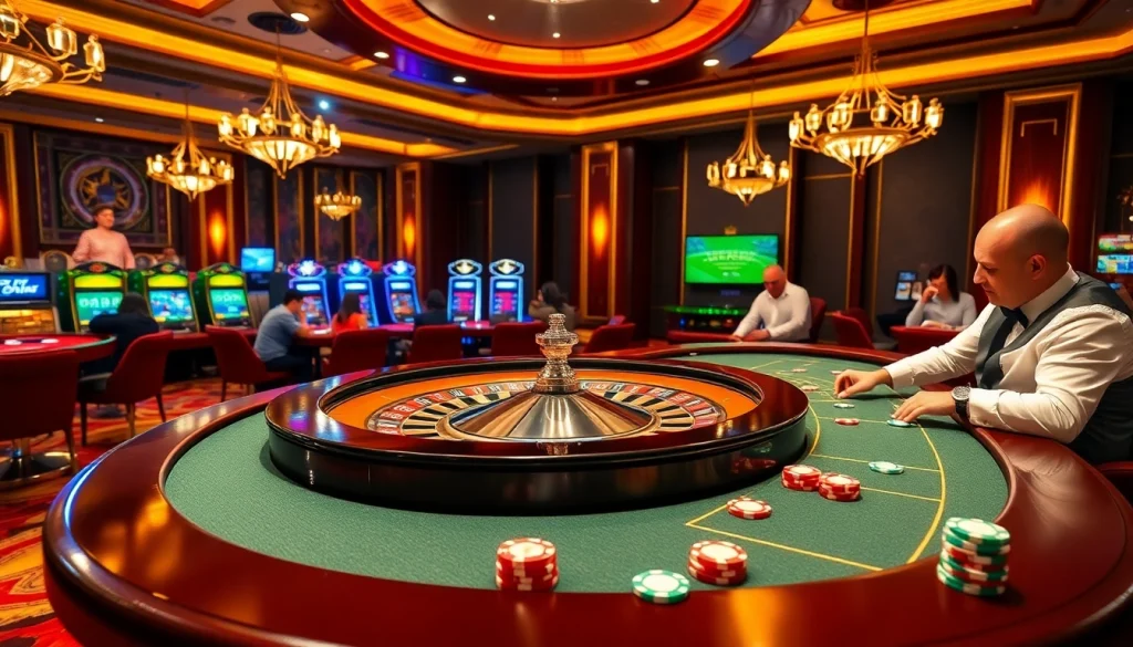 Experience the excitement of online gambling at https://88vv.fans/ with a dynamic casino scene.