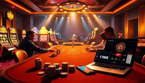 Experience the thrill of winning with a vibrant poker scene showcasing https://tr88.work/ and casino excitement.