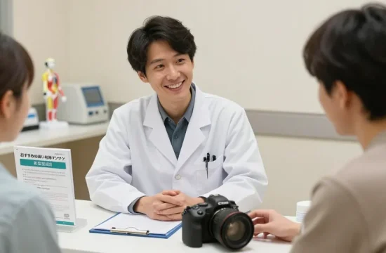おすすめの安い包茎手術クリニックを相談する医師と患者の温かい雰囲気のシーン