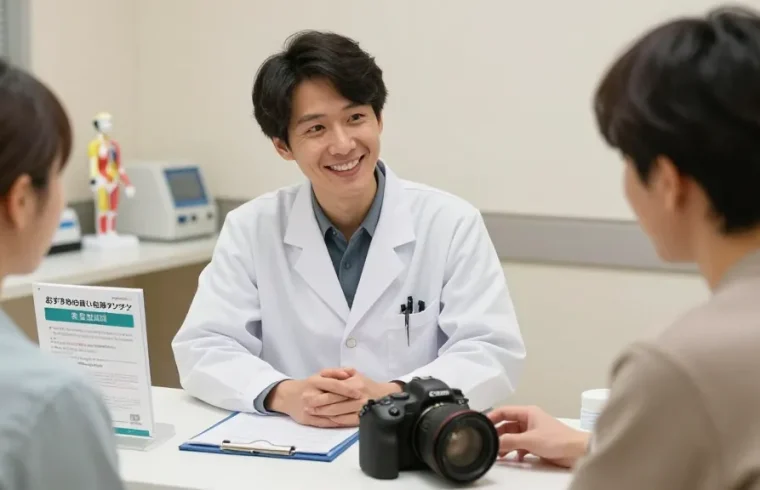 おすすめの安い包茎手術クリニックを相談する医師と患者の温かい雰囲気のシーン